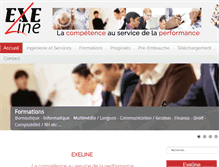Tablet Screenshot of exeline.fr